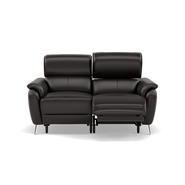 Sol 2 Seater Recliner Sofa - 2 Seater Power Recliner Sofa with Head Tilt Cat 60 Sterling Home 9 Cat-60/09 Montana Black Coffee