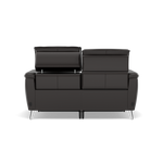 Sol 2 Seater Recliner Sofa - 2 Seater Power Recliner Sofa with Head Tilt Cat 60 — Cat-60/09 Montana Black Coffee, gallery image 2