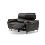 Sol 2 Seater Recliner Sofa - 2 Seater Power Recliner Sofa with Head Tilt Cat 60 — Cat-60/09 Montana Black Coffee, gallery image 3