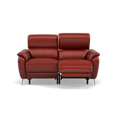 Sol 2 Seater Recliner Sofa - 2 Seater Power Recliner Sofa with Head Tilt Cat 60 Sterling Home 11 Cat-60/11 Montana Flame