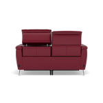 Sol 2 Seater Recliner Sofa - 2 Seater Power Recliner Sofa with Head Tilt Cat 60 — Cat-60/13 Montana Cranberry, gallery image 2