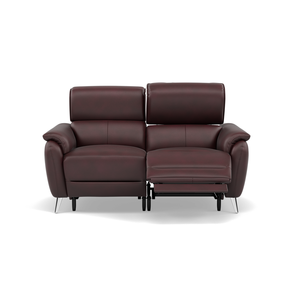 Sol 2 Seater Recliner Sofa - 2 Seater Power Recliner Sofa with Head Tilt Cat 60 Sterling Home 11 Cat-60/15 Montana Ruby