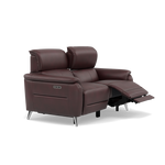 Sol 2 Seater Recliner Sofa - 2 Seater Power Recliner Sofa with Head Tilt Cat 60 — Cat-60/15 Montana Ruby, gallery image 1