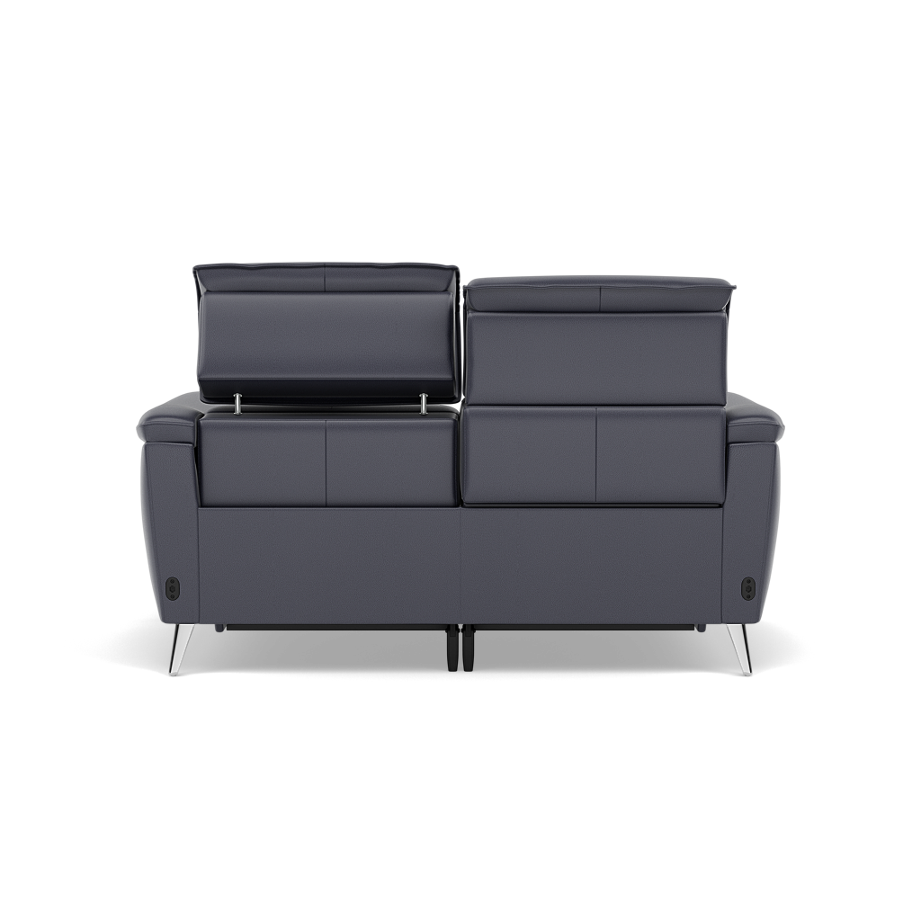 Sol 2 Seater Recliner Sofa - 2 Seater Power Recliner Sofa with Head Tilt Cat 60 — Cat-60/18 Montana Lavender Grey, gallery image 2