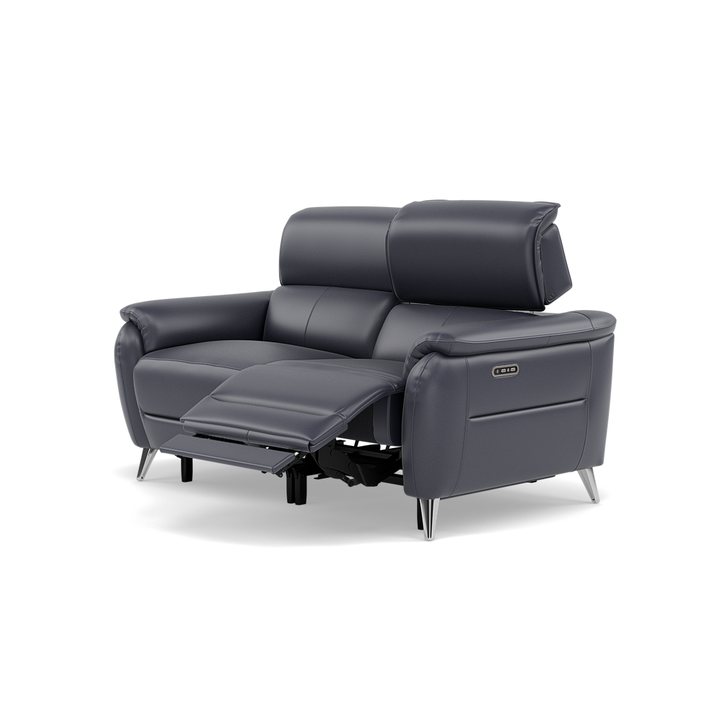 Sol 2 Seater Recliner Sofa - 2 Seater Power Recliner Sofa with Head Tilt Cat 60 — Cat-60/18 Montana Lavender Grey, gallery image 3