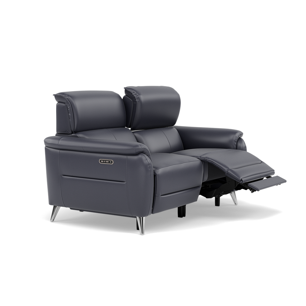 Sol 2 Seater Recliner Sofa - 2 Seater Power Recliner Sofa with Head Tilt Cat 60 — Cat-60/18 Montana Lavender Grey, gallery image 1