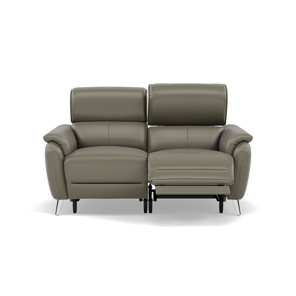 Sol 2 Seater Recliner Sofa - 2 Seater Power Recliner Sofa with Head Tilt Cat 60 Sterling Home 15 Cat-60/20 Montana Pewter