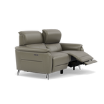 Sol 2 Seater Recliner Sofa - 2 Seater Power Recliner Sofa with Head Tilt Cat 60 — Cat-60/20 Montana Pewter, gallery image 1