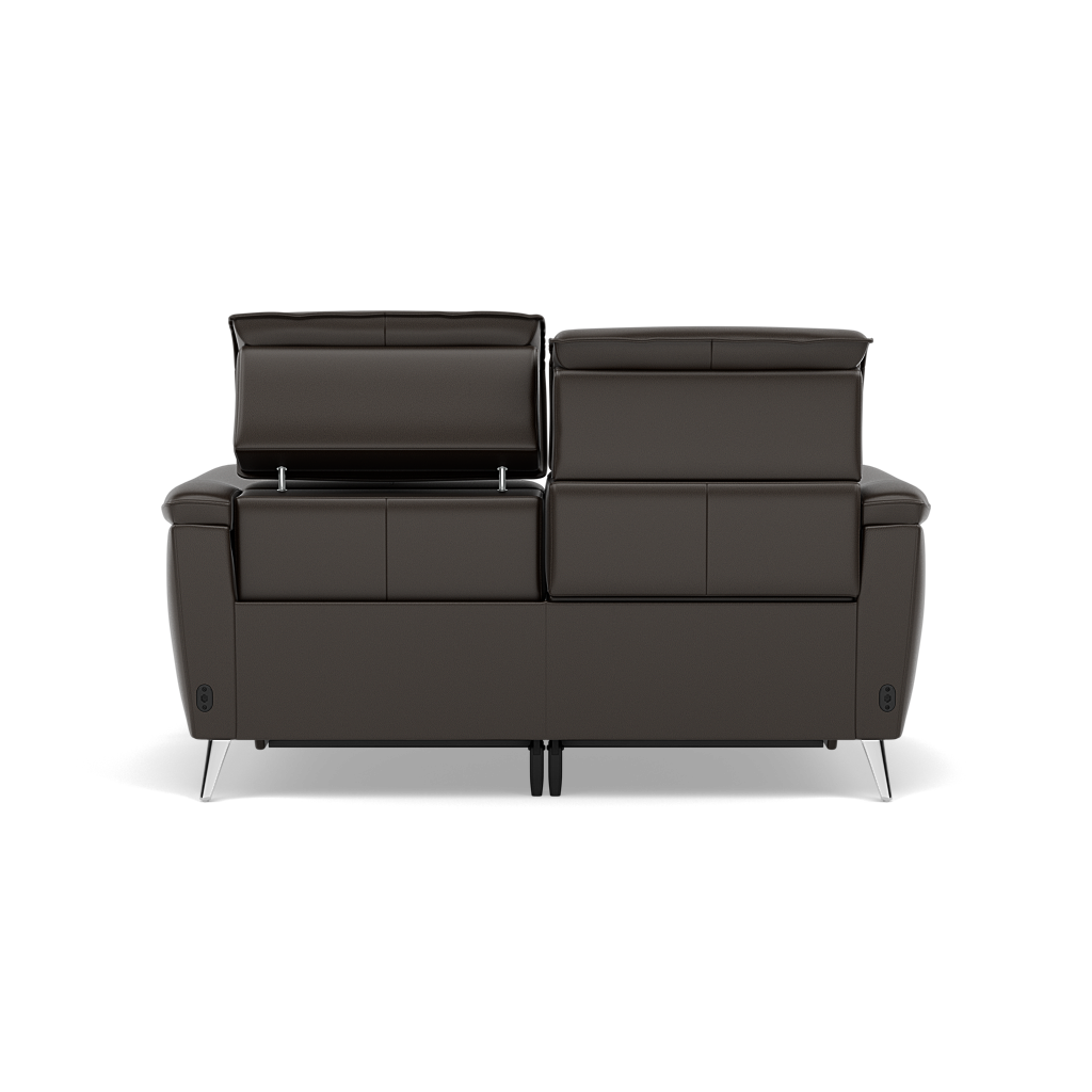 Sol 2 Seater Recliner Sofa - 2 Seater Power Recliner Sofa with Head Tilt Cat 60 — Cat-60/21 Montana Storm, gallery image 2