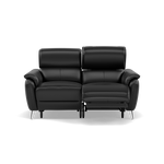 Sol 2 Seater Recliner Sofa - 2 Seater Power Recliner Sofa with Head Tilt Cat 60 Sterling Home 17 Cat-60/22 Montana Jet Black