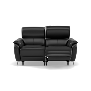 Sol 2 Seater Recliner Sofa - 2 Seater Power Recliner Sofa with Head Tilt Cat 60 Sterling Home 18 Cat-60/22 Montana Jet Black