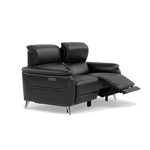 Sol 2 Seater Recliner Sofa - 2 Seater Power Recliner Sofa with Head Tilt Cat 60 — Cat-60/22 Montana Jet Black, gallery image 1