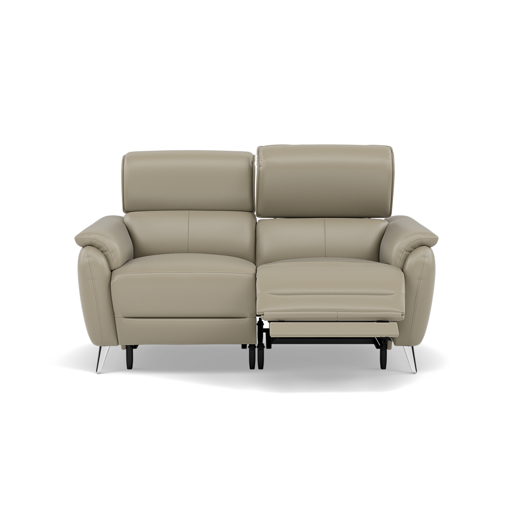 Sol 2 Seater Recliner Sofa - 2 Seater Power Recliner Sofa with Head Tilt Cat 60 Sterling Home 18 Cat-60/23 Montana Lead Grey
