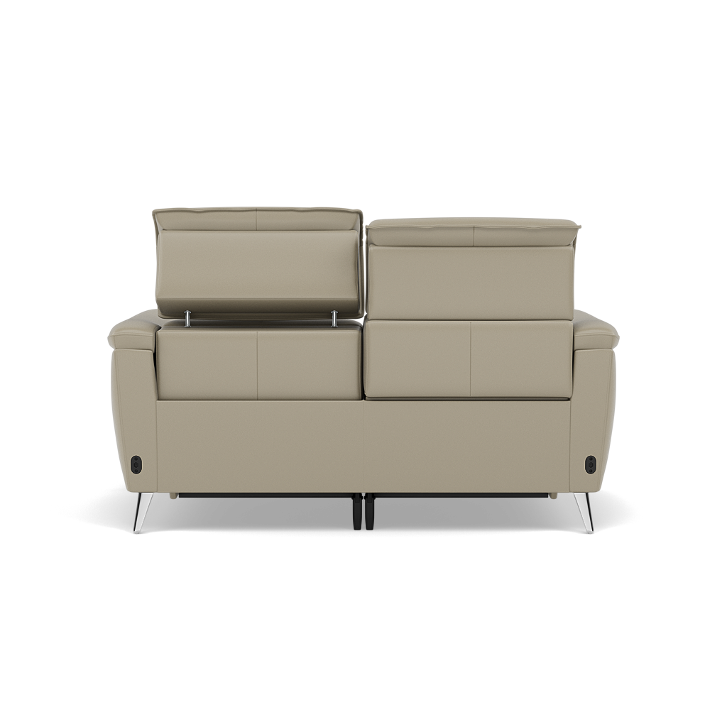 Sol 2 Seater Recliner Sofa - 2 Seater Power Recliner Sofa with Head Tilt Cat 60 — Cat-60/23 Montana Lead Grey, gallery image 2