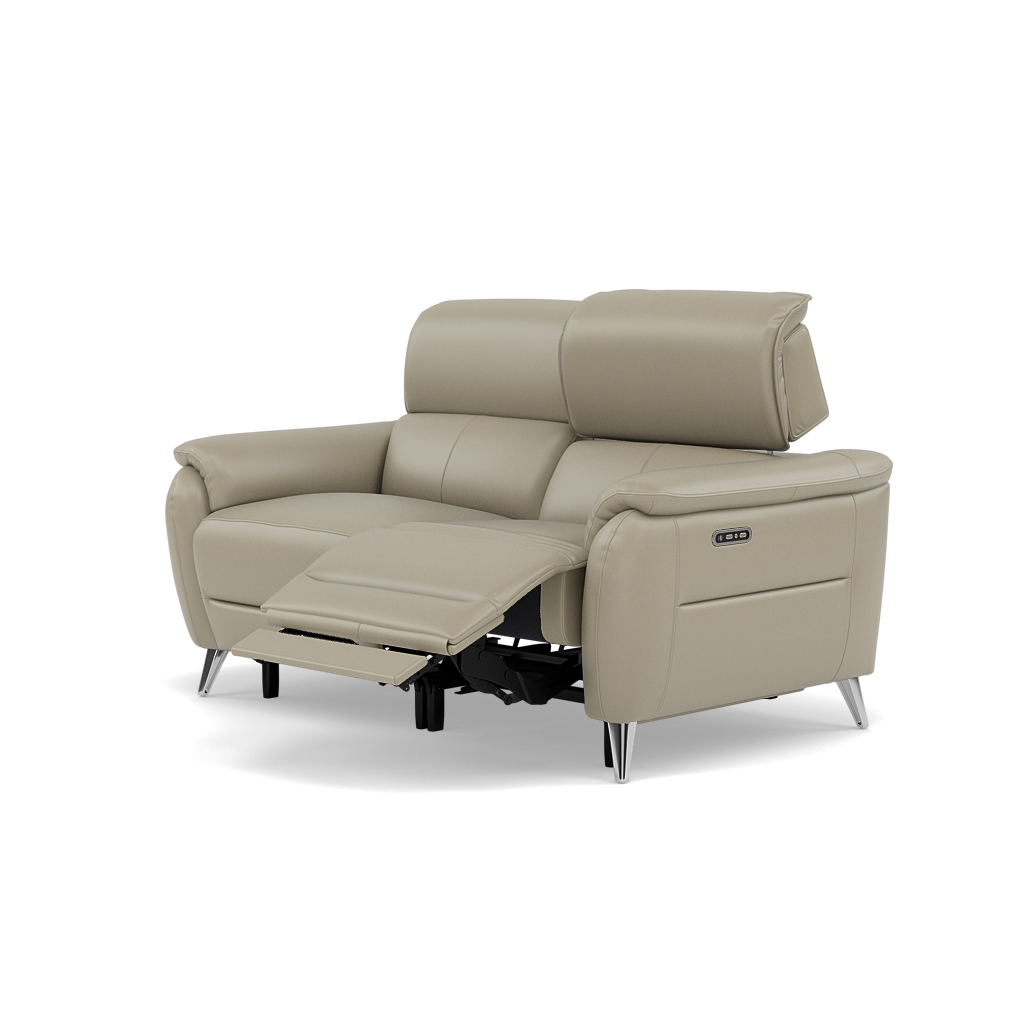Sol 2 Seater Recliner Sofa - 2 Seater Power Recliner Sofa with Head Tilt Cat 60 — Cat-60/23 Montana Lead Grey, gallery image 3