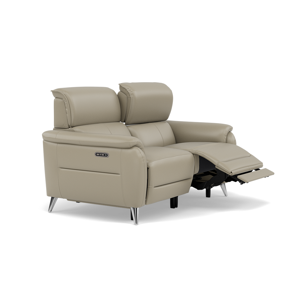 Sol 2 Seater Recliner Sofa - 2 Seater Power Recliner Sofa with Head Tilt Cat 60 — Cat-60/23 Montana Lead Grey, gallery image 1
