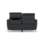 Sol 2 Seater Recliner Sofa - 2 Seater Power Recliner Sofa with Head Tilt Cat 60 — Cat-60/25 Montana Charcoal, gallery image 2