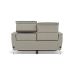 Sol 2 Seater Recliner Sofa - 2 Seater Power Recliner Sofa with Head Tilt Cat 60 — Cat-60/28 Montana New Grey, gallery image 2