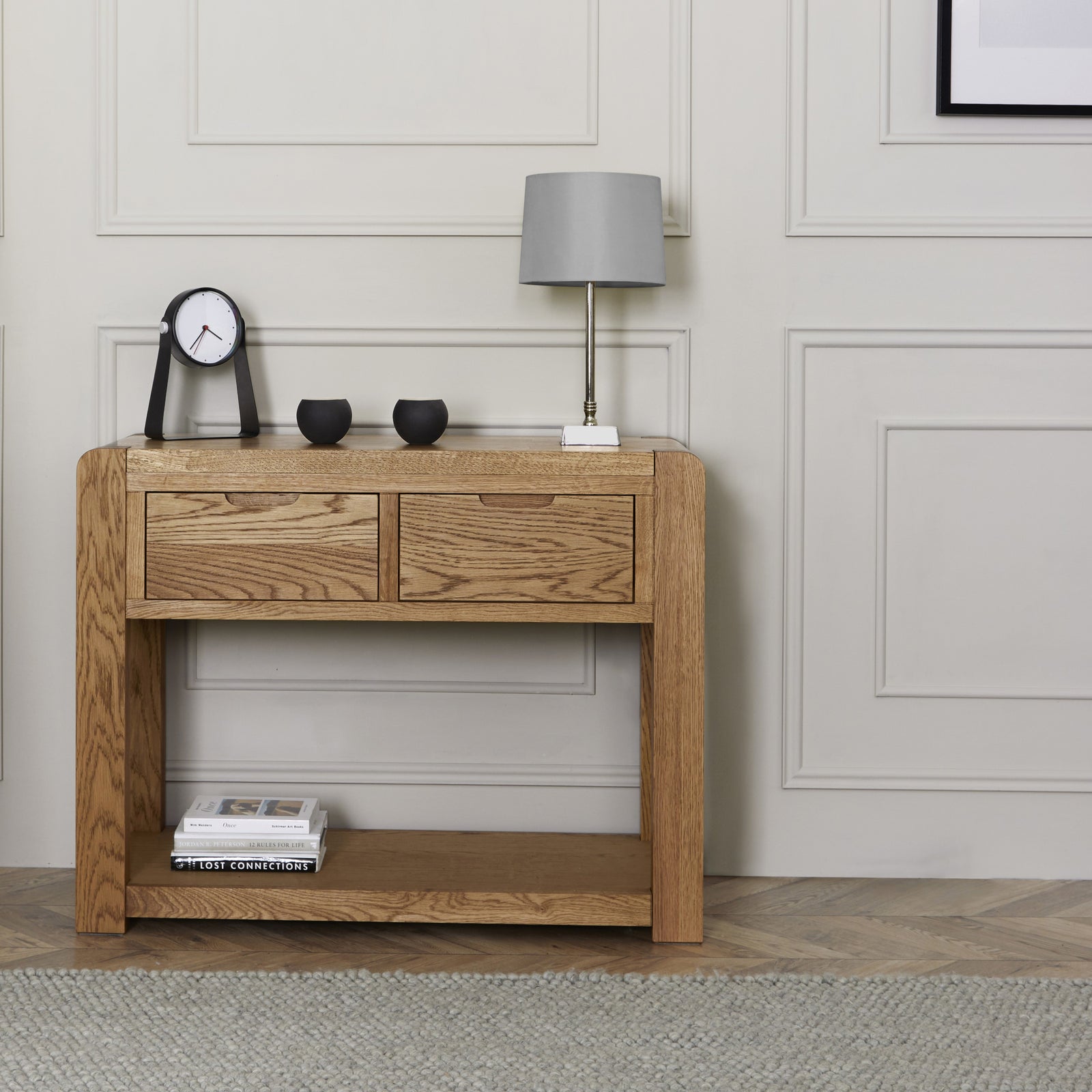 Solvi Console Table - Console Table Solid Oak / Oak Veneer Console Tables Sterling Home 2