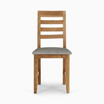 Solvi Dining Chair - Dining Chair Oak / Steel - Steel Sterling Home 1