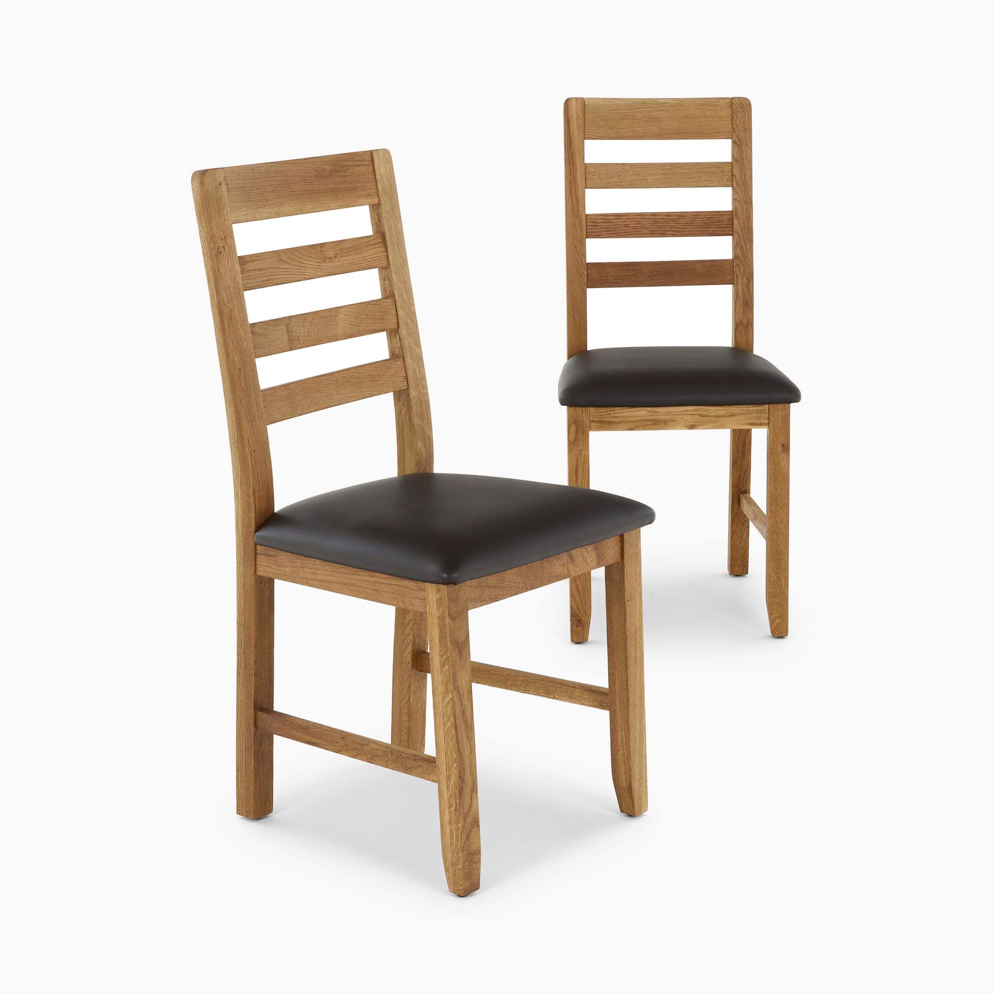 Solvi Dining Chair - Dining Chair Oak / Linen - Linen Chairs Sterling Home 11