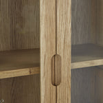 Solvi Display Cabinet - Display Cabinet Solid Oak / Oak Veneer Storage Sterling Home 4