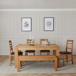 Solvi Extending Compact Dining Table - Compact Ext Dining Table 135/175cm Solid Oak / Oak Veneer Tables Sterling Home 2