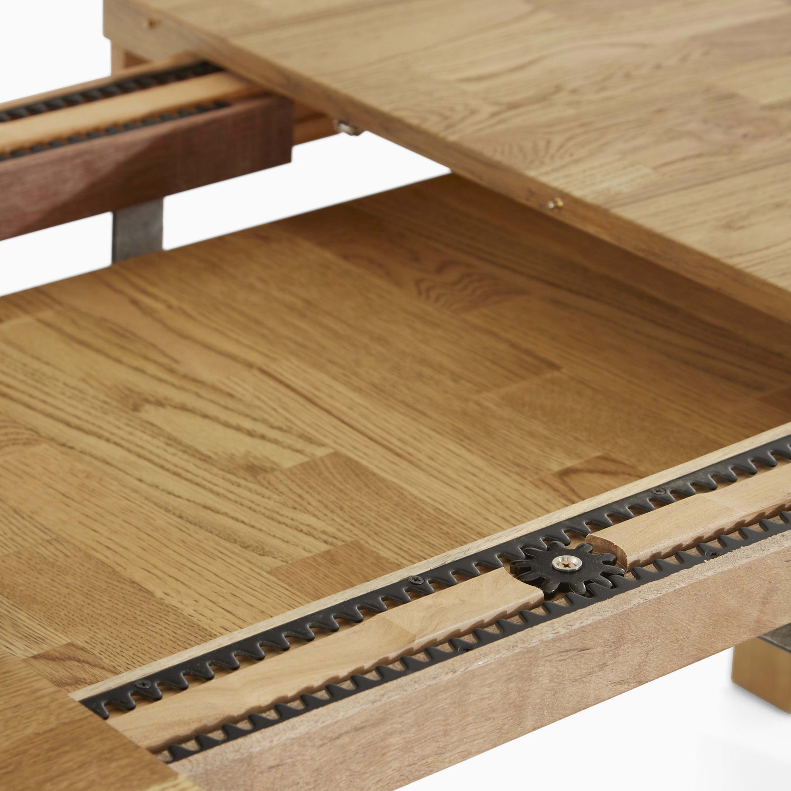 Solvi Extending Compact Dining Table - Compact Ext Dining Table 135/175cm Solid Oak / Oak Veneer Dining Tables Sterling Home 4