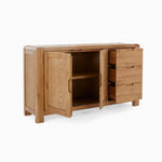 Solvi Large Sideboard - Large Sideboard Solid Oak / Oak Veneer Storage Sterling Home 3
