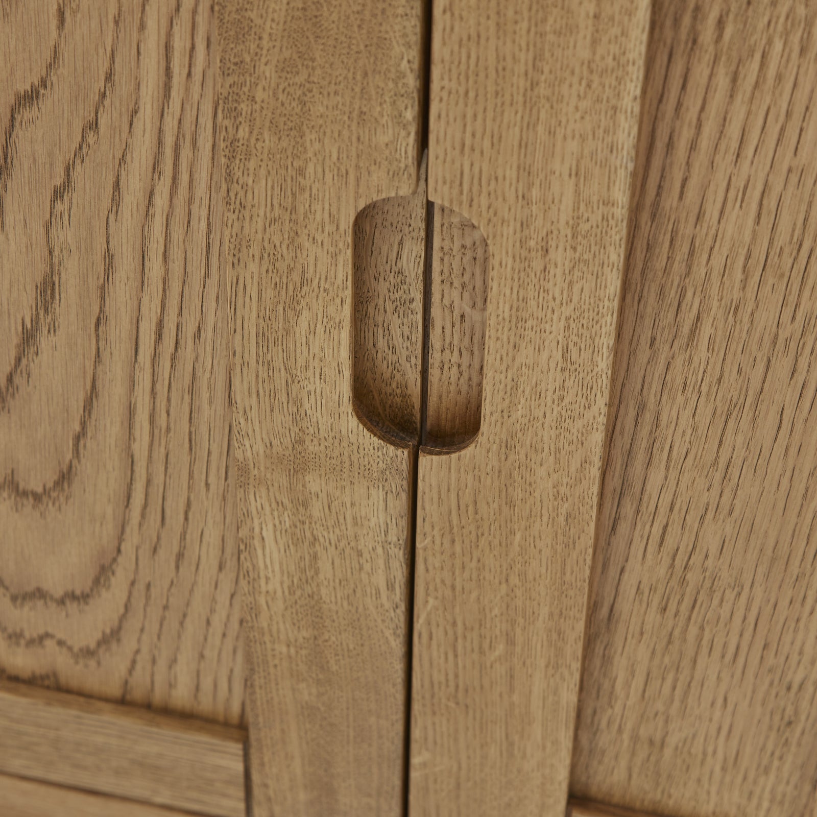 Solvi Large Sideboard - Large Sideboard Solid Oak / Oak Veneer Storage Sterling Home 5