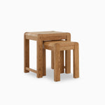 Solvi Next of Side Tables - Nest of Tables Solid Oak / Oak Veneer Tables Sterling Home 3