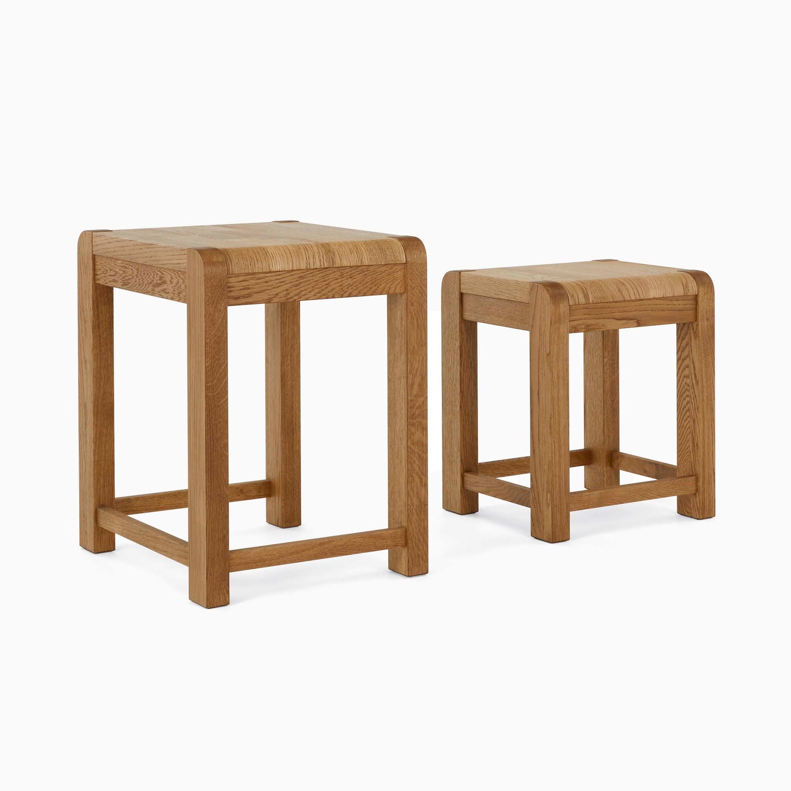 Solvi Next of Side Tables - Nest of Tables Solid Oak / Oak Veneer Nests of Tables Sterling Home 4
