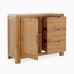 Solvi Small Sideboard - Small Sideboard Solid Oak / Oak Veneer Storage Sterling Home 2
