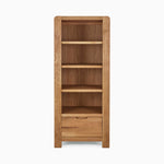 Solvi Tall Display Unit - Tower Unit Solid Oak / Oak Veneer Storage Sterling Home 1