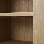 Solvi Tall Display Unit - Tower Unit Solid Oak / Oak Veneer Storage Sterling Home 4