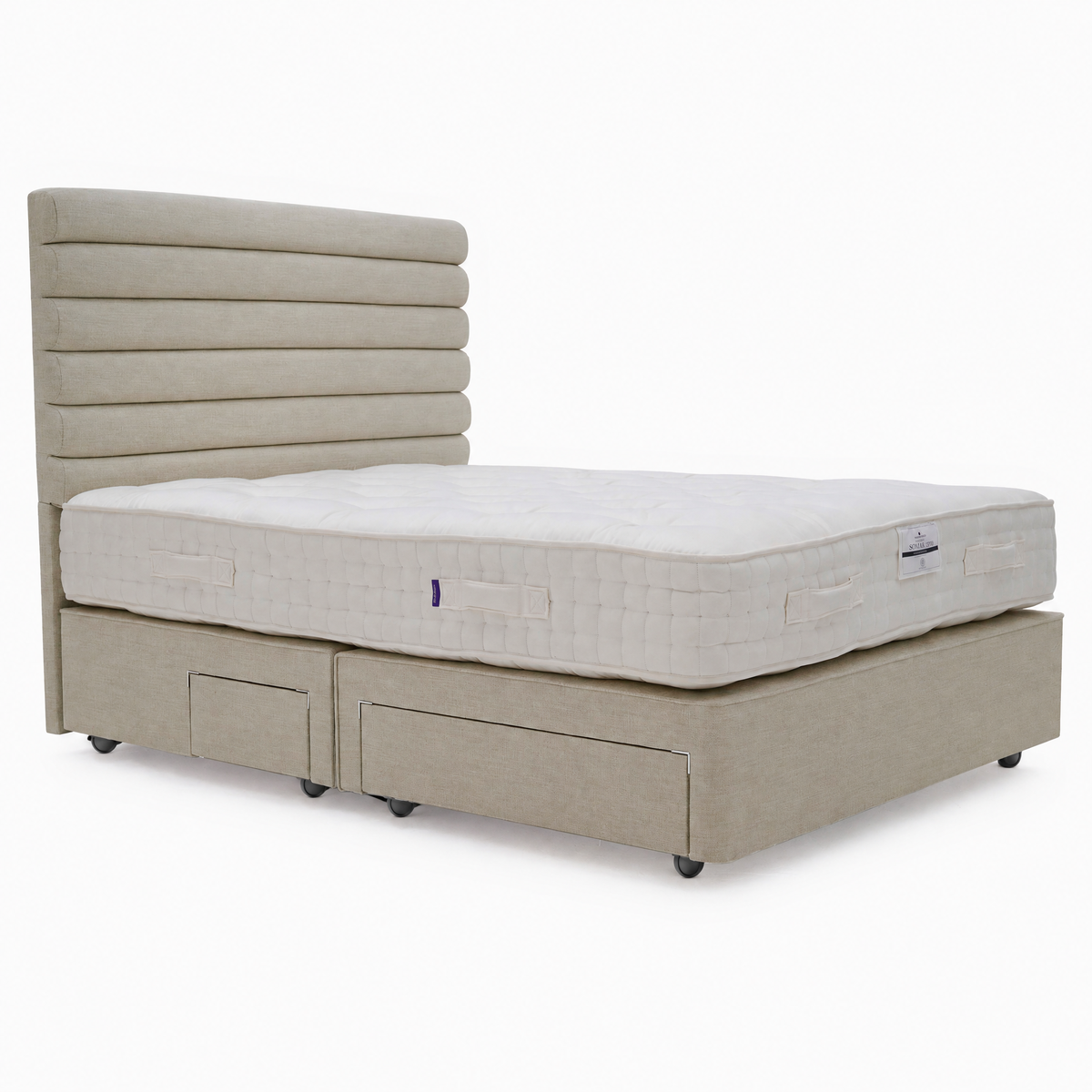 Harrison Spinks Somiar Divan Bed Set - True Edge Divan Set 135 x 190cm - Double Divan Beds Sterling Home 1