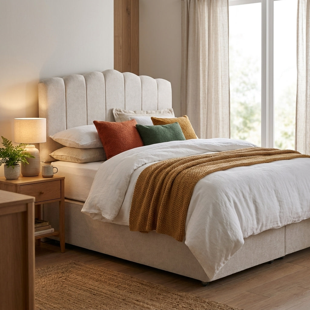 Harrison Spinks Somnium Luxury Bed Divan Set - Shallow True Edge Divan Set Incl Enhancer 5000 180 x 200cm - Super King Divan Beds Sterling Home 2