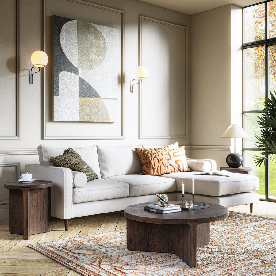 Sonoma Round Coffee Table - Round Coffee Table Oak Tables Sterling Home 2