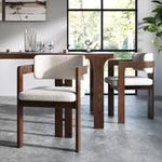 Sonoma Boucle Armchair - Dining Armchair Oak Chairs Sterling Home 2