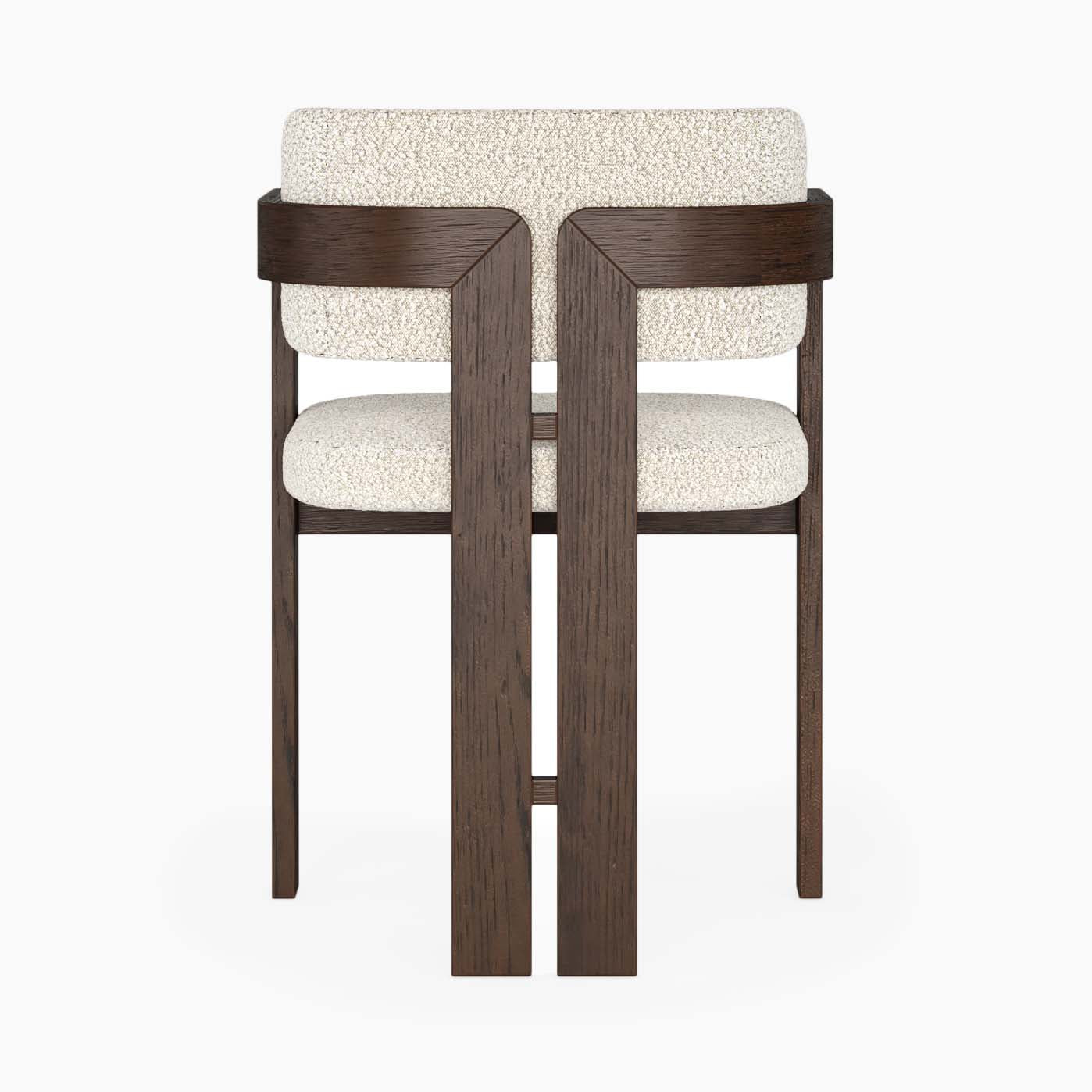 Sonoma Boucle Armchair - Dining Armchair Oak Chairs Sterling Home 3