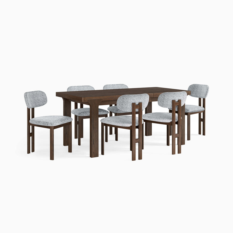 Sonoma Large Extending Dining Table & 4 Dining Armchairs Set Tables Sterling Home 1