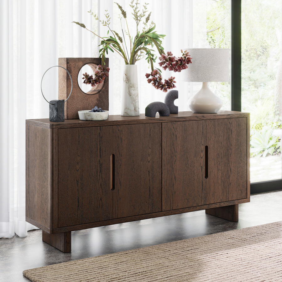 Sonoma Large Sideboard - Large Sideboard Oak Storage Sterling Home 2
