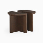 Sonoma Half Moon Nest of Tables - Half Moon Nest of Table Oak Tables Sterling Home 1