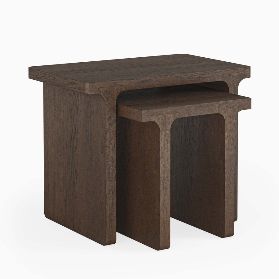 Sonoma Nest of Tables - Rectangular Nest of Tables Oak Tables Sterling Home 1