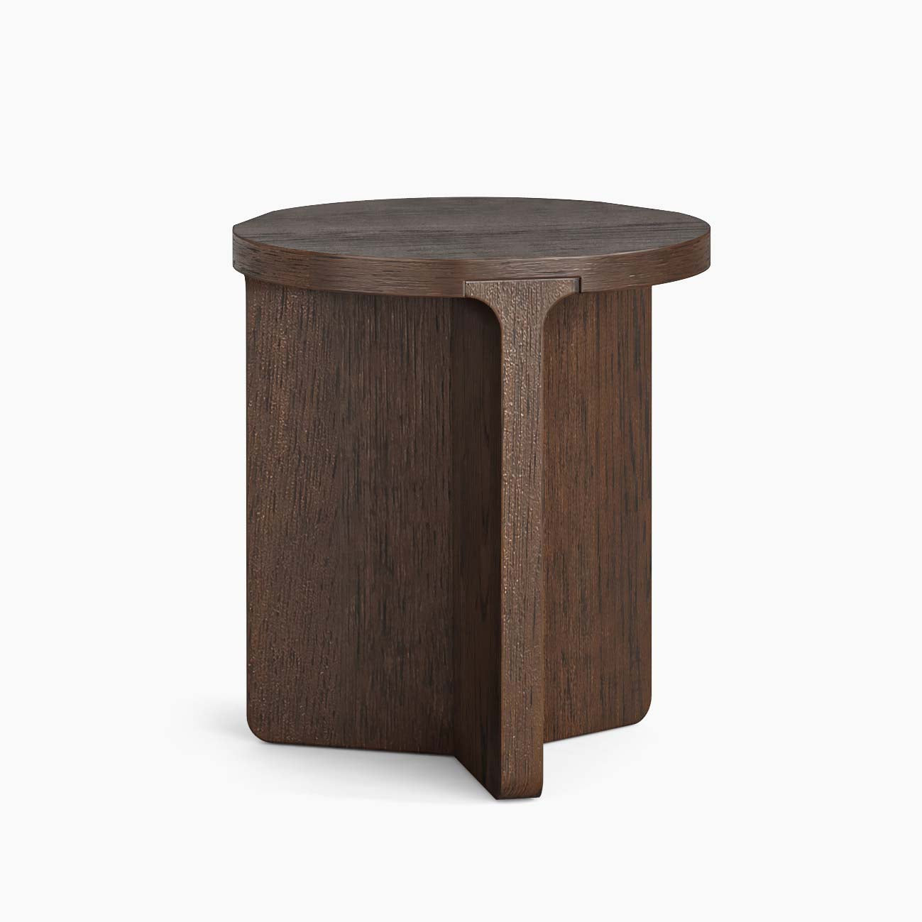 Sonoma Round Side Table - Round Side Table Oak Side Tables Sterling Home 1