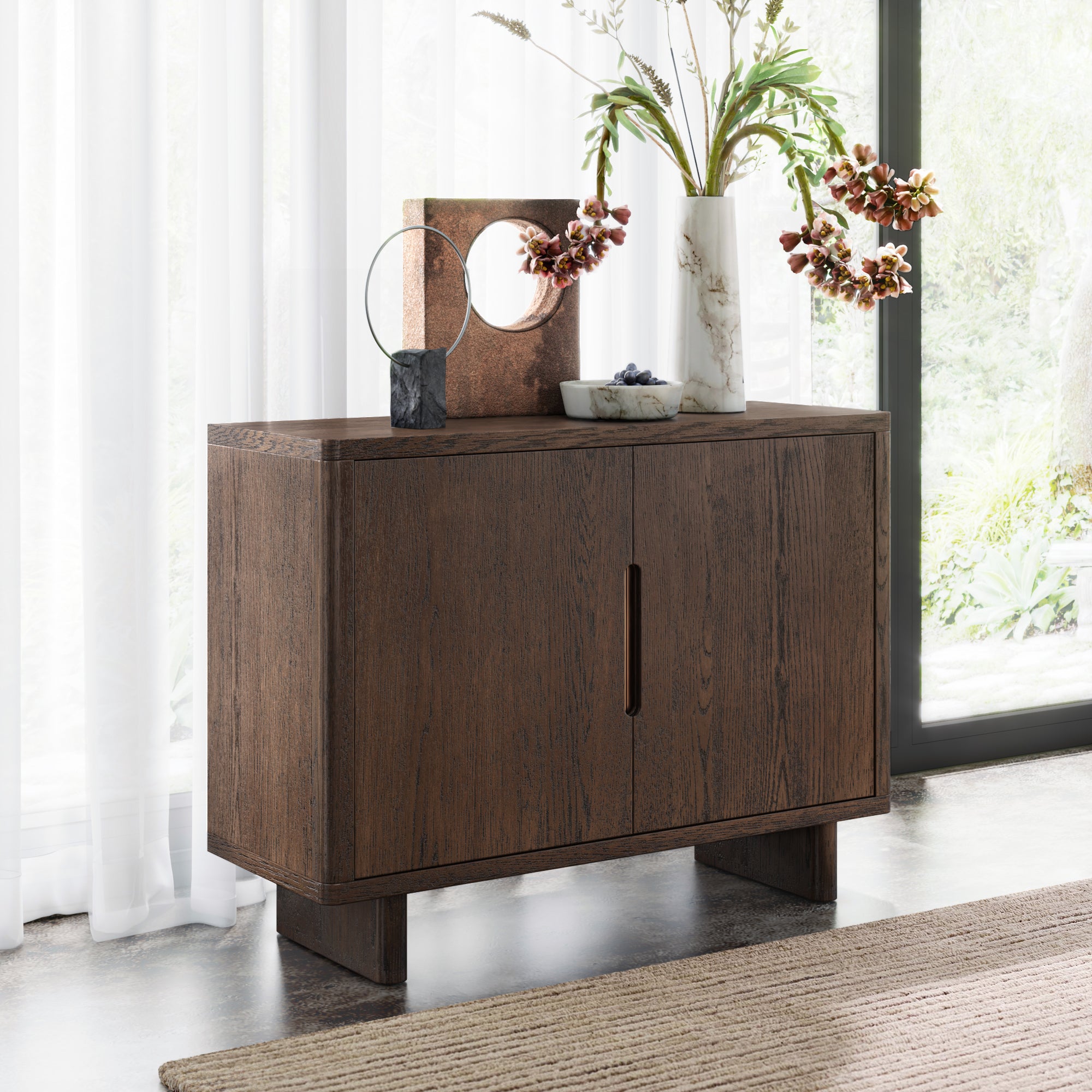 Sonoma Small Sideboard - Small Sideboard Oak Storage Sterling Home 2
