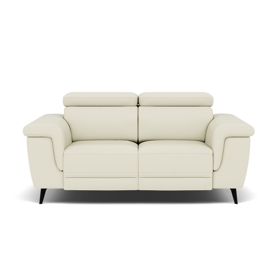 Sparta 2 Seater Recliner Sofa - 2 Str W/ 2 Power Recliner W/ 2 Power Headrest Cat M/S - Power with Power Headrest Sterling Home M5651 Melbourne White 2