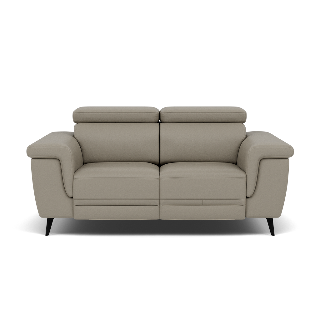 Sparta 2 Seater Recliner Sofa - 2 Str W/ 2 Power Recliner W/ 2 Power Headrest Cat M/S - Power with Power Headrest & USB 2 Seater Sofas Sterling Home 4 M5653 Melbourne Light Grey
