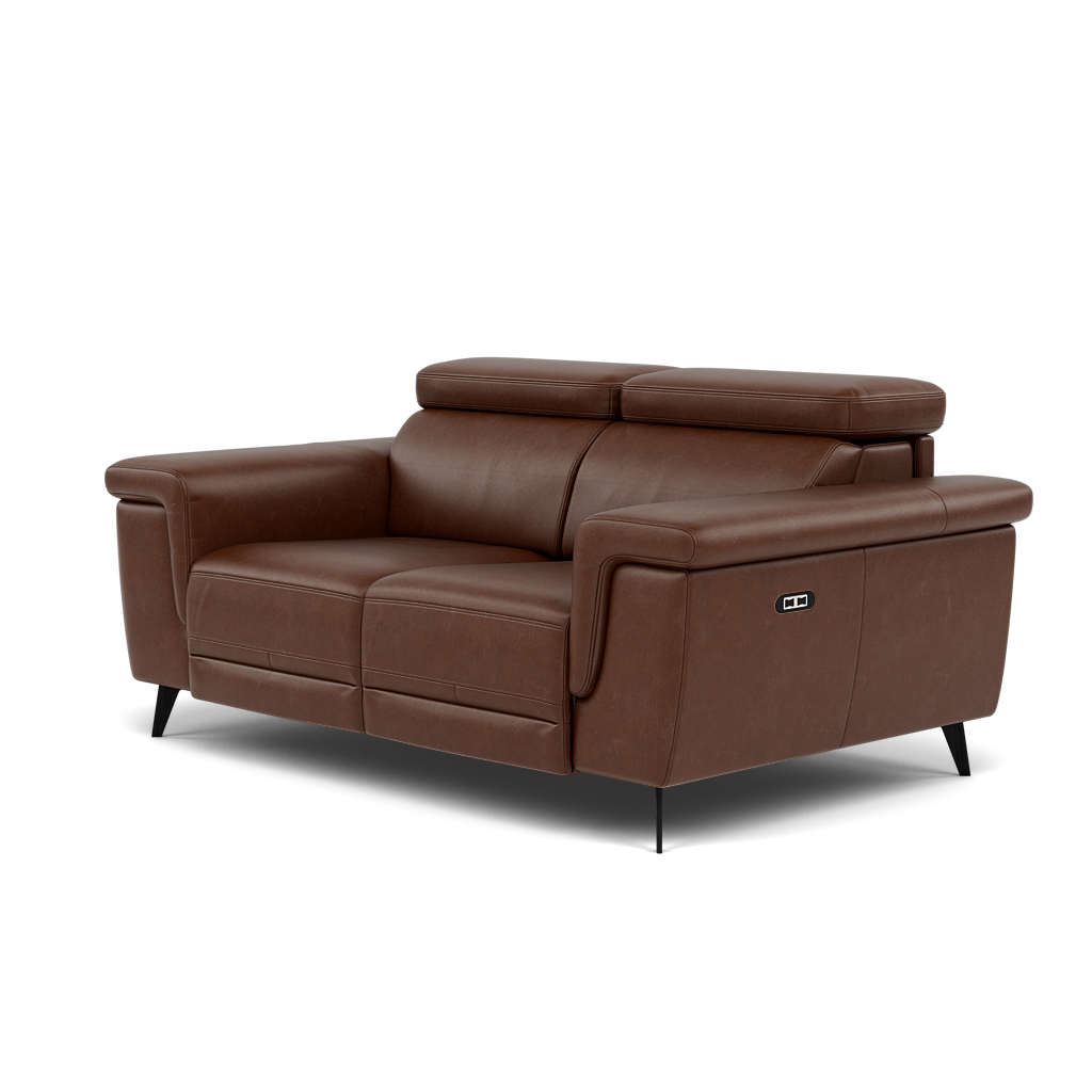 Sparta 2 Seater Recliner Sofa - 2 Str W/ 2 Power Recliner W/ 2 Power Headrest Cat M/S - Power with Power Headrest & USB — M1595 Monaco Coffee, gallery image 3