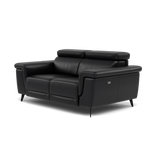 Sparta 2 Seater Recliner Sofa - 2 Str W/ 2 Power Recliner W/ 2 Power Headrest Cat M/S - Power with Power Headrest & USB — M5657 Melbourne Black, gallery image 3